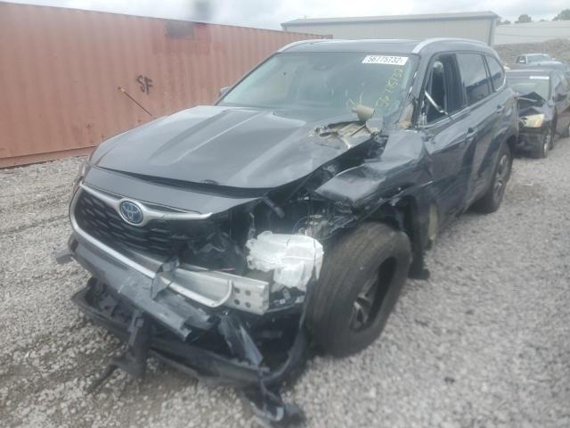 5TDHBRCH2NS554776 - 2022 TOYOTA HIGHLANDER GRAY photo 2