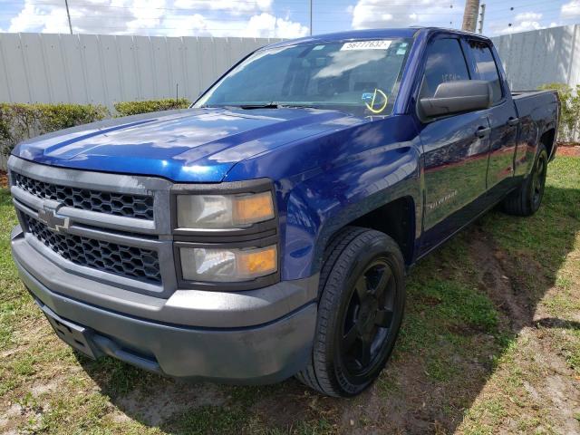 1GCRCPEH6EZ297462 - 2014 CHEVROLET SILVERADO BLUE photo 2