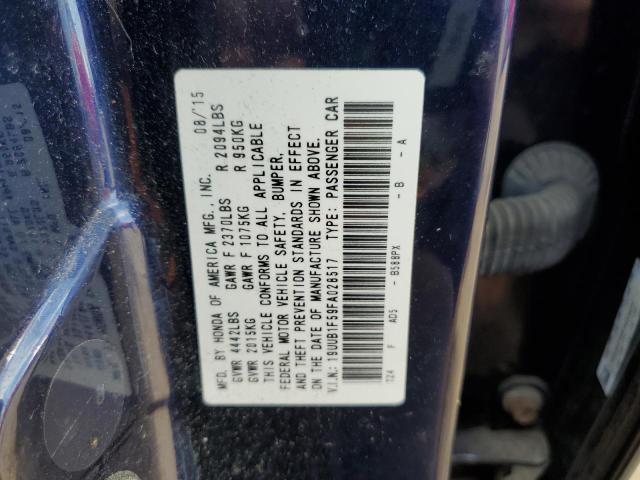 19UUB1F59FA028517 - 2015 ACURA TLX TECH BLUE photo 10