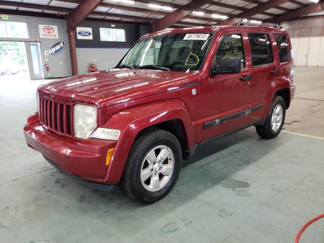 1C4PJMAK7CW111553 - 2012 JEEP LIBERTY SP RED photo 2