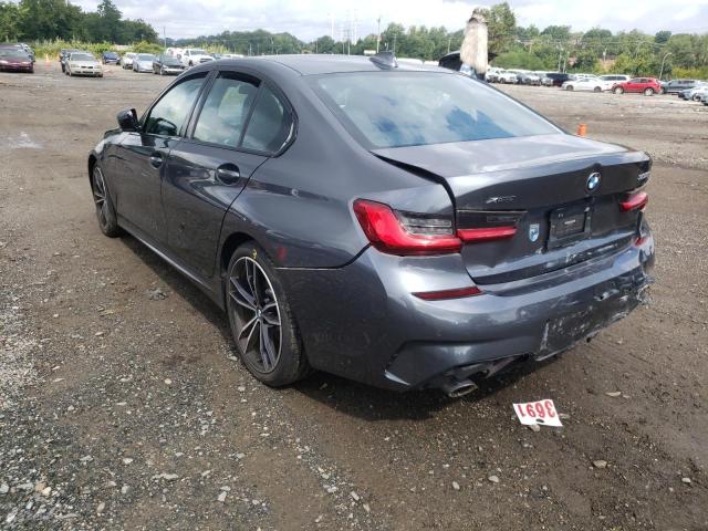 3MW5R7J06L8B11260 - 2020 BMW 330XI GRAY photo 3