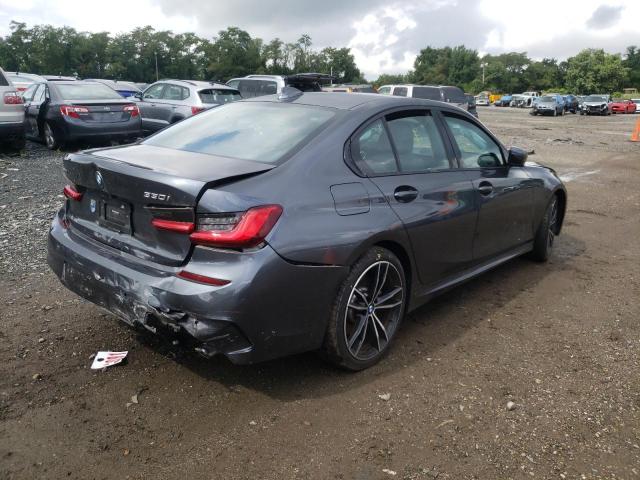 3MW5R7J06L8B11260 - 2020 BMW 330XI GRAY photo 4