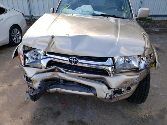 JT3HN87R720367394 - 2002 TOYOTA 4RUNNER LI GOLD photo 9