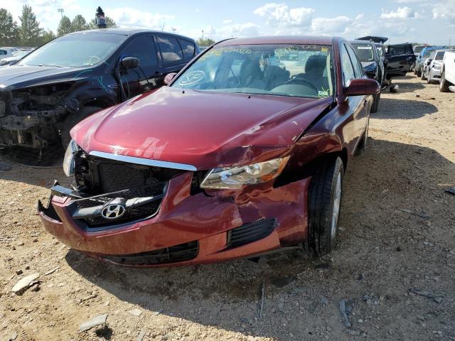 5NPET46C17H218693 - 2007 HYUNDAI SONATA GLS BURGUNDY photo 2