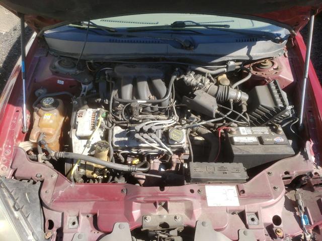 1FAFP53204A190971 - 2004 FORD TAURUS BURGUNDY photo 7