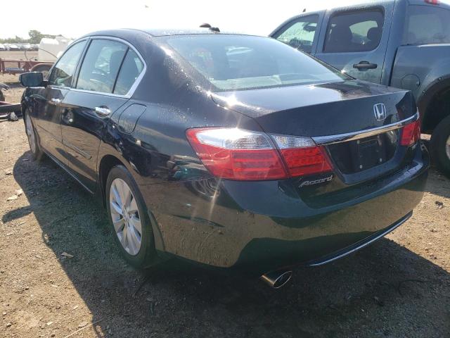 1HGCR3F82DA047677 - 2013 HONDA ACCORD EXL BLACK photo 3