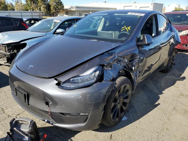 5YJYGDEE0MF277135 - 2021 TESLA MODEL Y فحمي صورة 2
