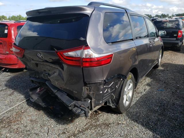 5TDKK3DC1FS673376 - 2015 TOYOTA SIENNA LE GRAY photo 4