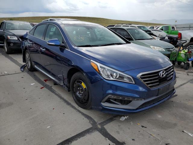 5NPE34AF9GH296897 - 2016 HYUNDAI SONATA BLUE photo 1