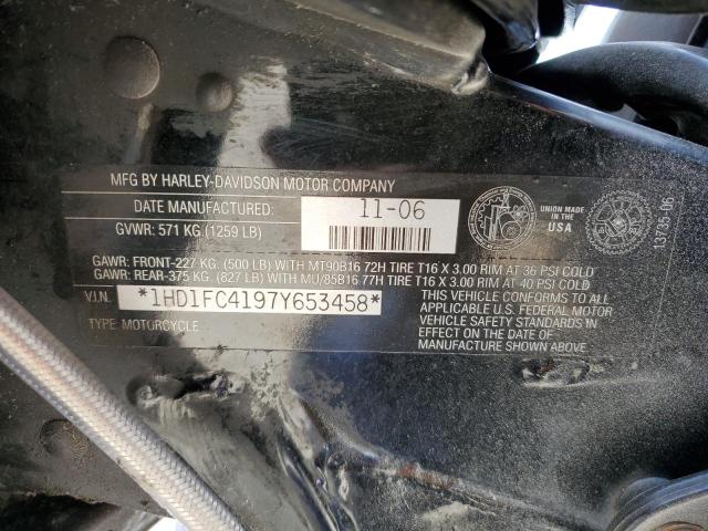 1HD1FC4197Y653458 - 2007 HARLEY-DAVIDSON FLHTCUI 蓝色 照片 10