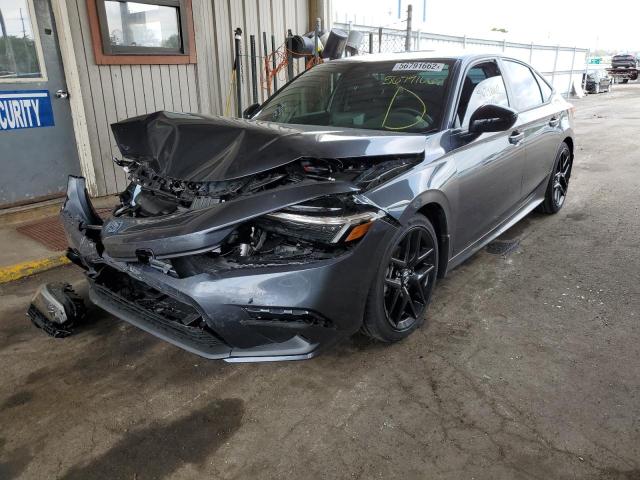 2HGFE2F54NH549893 - 2022 HONDA CIVIC SPOR CHARCOAL photo 2