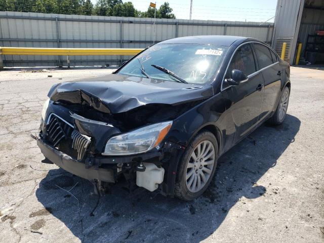 2G4GR5EK0C9116588 - 2012 BUICK REGAL BLACK photo 2