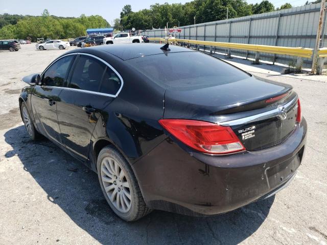 2G4GR5EK0C9116588 - 2012 BUICK REGAL BLACK photo 3