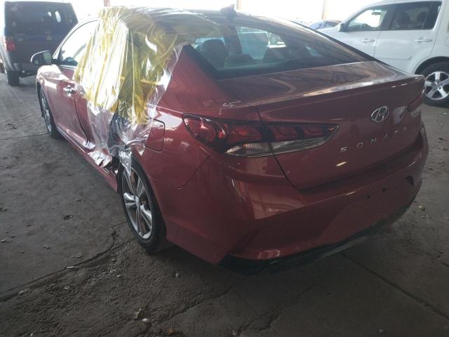 5NPE34AF4KH769355 - 2019 HYUNDAI SONATA LIM RED photo 3