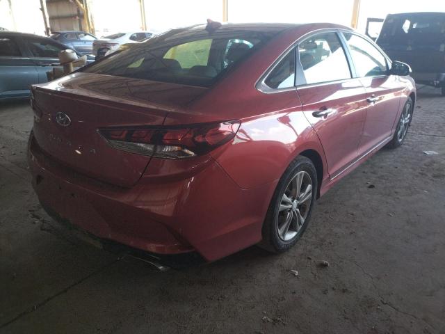 5NPE34AF4KH769355 - 2019 HYUNDAI SONATA LIM RED photo 4