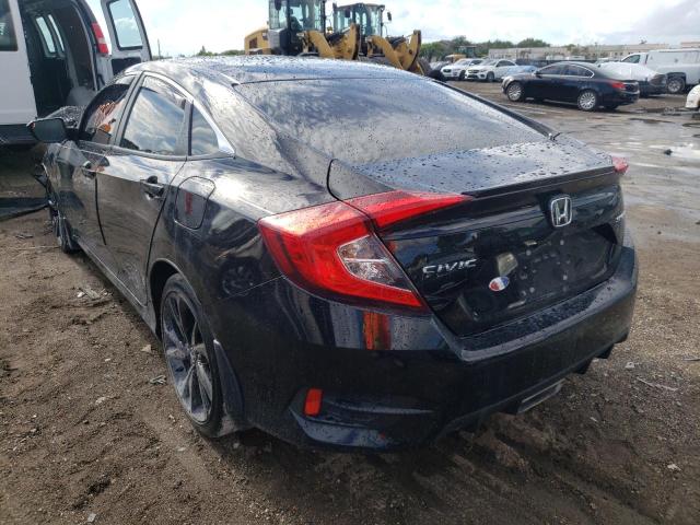 19XFC2F85LE012182 - 2020 HONDA CIVIC SPOR BLACK photo 3