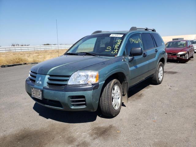 4A4MN21S95E066967 - 2005 MITSUBISHI ENDEAVOR L TURQUOISE photo 2