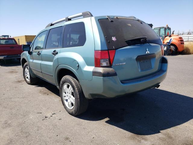 4A4MN21S95E066967 - 2005 MITSUBISHI ENDEAVOR L TURQUOISE photo 3