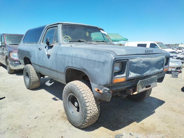 1B4GW12R7CS250534 - 1982 DODGE RAMCHARGER BLACK photo 1