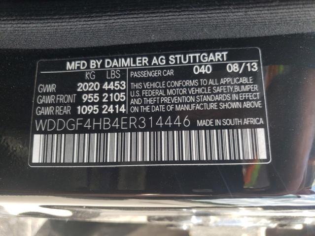 WDDGF4HB4ER314446 - 2014 MERCEDES-BENZ C 250  photo 10