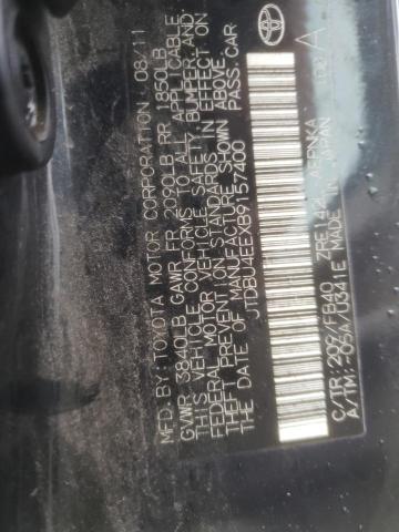 JTDBU4EEXB9157400 - 2011 TOYOTA COROLLA BASE  照片 10