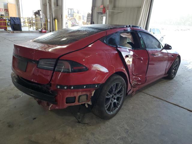 5YJSA1E5XNF478807 - 2022 TESLA MODEL S Կարմիր լուսանկար 4