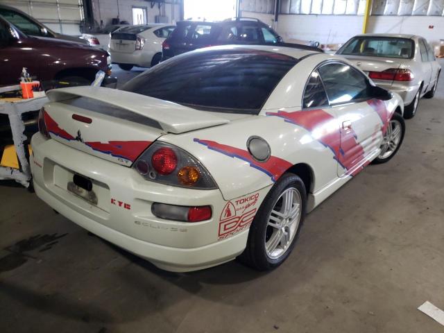 4A3AC84H53E035969 - 2003 MITSUBISHI ECLIPSE GT WHITE photo 4