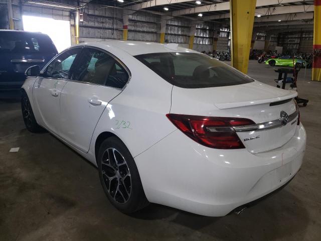 2G4GL5EX4H9135312 - 2017 BUICK REGAL SPOR WHITE photo 3