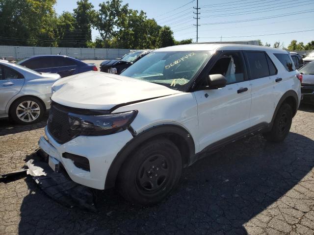 1FM5K8AB1LGD09059 - 2020 FORD EXPLORER P WHITE photo 2