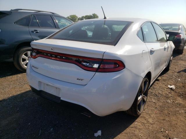 1C3CDFEB6ED866501 - 2014 DODGE DART GT WHITE photo 4