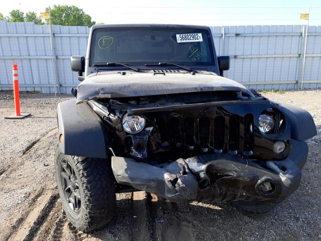 1C4AJWAG2EL264391 - 2014 JEEP WRANGLER S GRAY photo 9