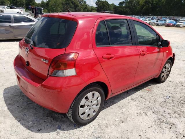 JTDKT4K39A5313454 - 2010 TOYOTA YARIS RED photo 4