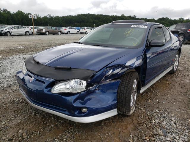 2G1WX12K039276434 - 2003 CHEVROLET MONTE CARL ლურჯი ფოტო 2