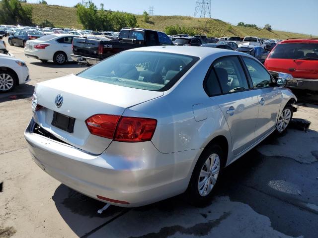 3VW2K7AJ7BM383872 - 2011 VOLKSWAGEN JETTA BASE 银色 照片 4