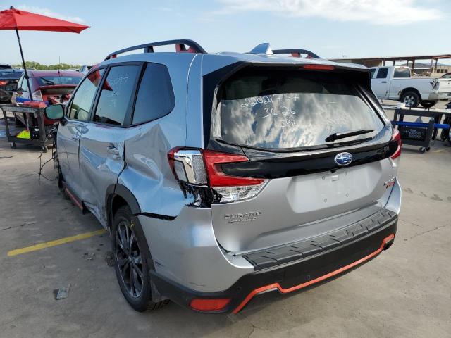 JF2SKARC6MH529435 - 2021 SUBARU FORESTER S SILVER photo 3