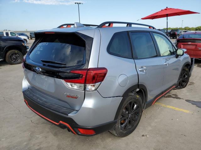JF2SKARC6MH529435 - 2021 SUBARU FORESTER S SILVER photo 4