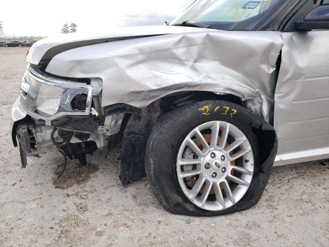 2FMHK6C87FBA06575 - 2015 FORD FLEX SILVER photo 9