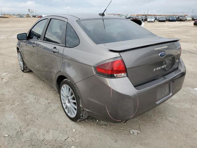 1FAHP3GN7BW144961 - 2011 FORD FOCUS SES GRAY photo 3