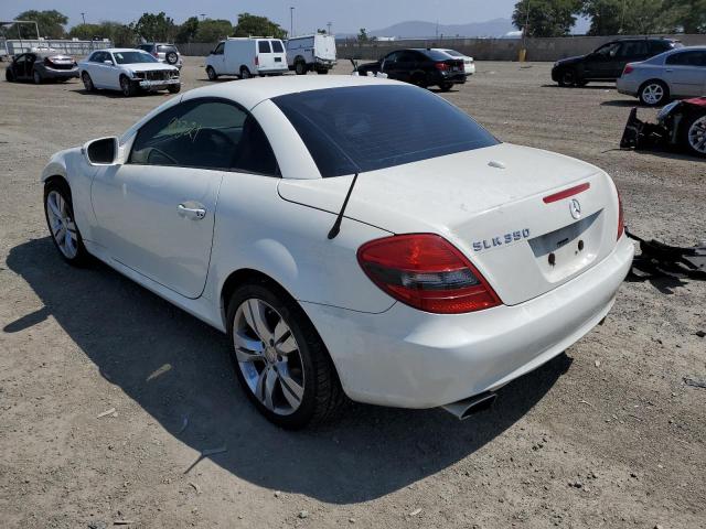 WDBWK58F99F197981 - 2009 MERCEDES-BENZ SLK 350 WHITE photo 3