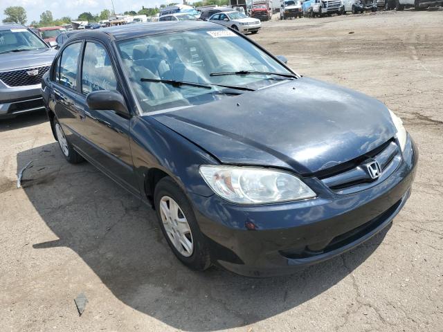 2HGES16395H571336 - 2005 HONDA CIVIC DX V BLUE photo 1