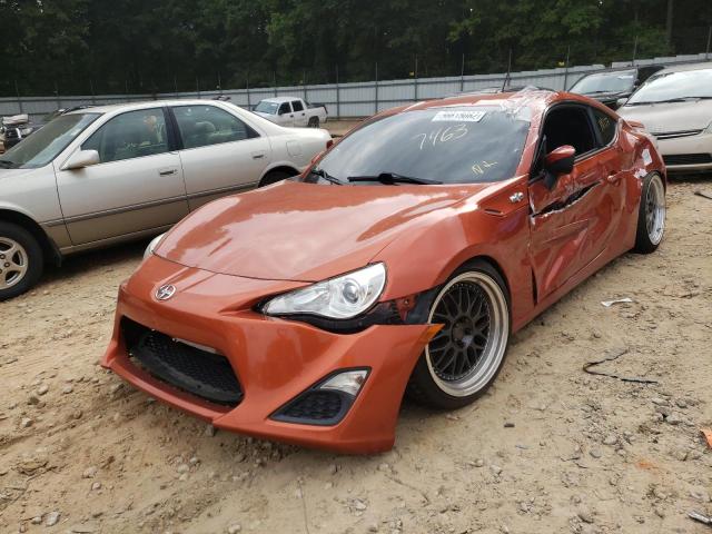 JF1ZNAA14D2707463 - 2013 TOYOTA SCION FR-S ORANGE photo 2