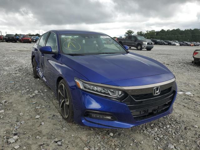 1HGCV1F3XKA065975 - 2019 HONDA ACCORD SPO BLUE photo 1