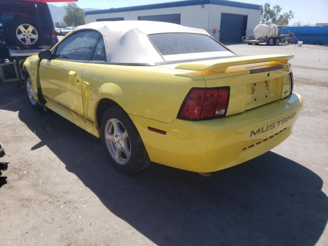 1FAFP44423F418030 - 2003 FORD MUSTANG YELLOW photo 3