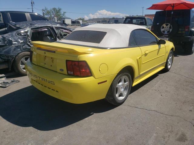 1FAFP44423F418030 - 2003 FORD MUSTANG YELLOW photo 4