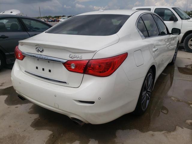 JN1EV7AP3GM306305 - 2016 INFINITI Q50 PREMIU WHITE photo 4