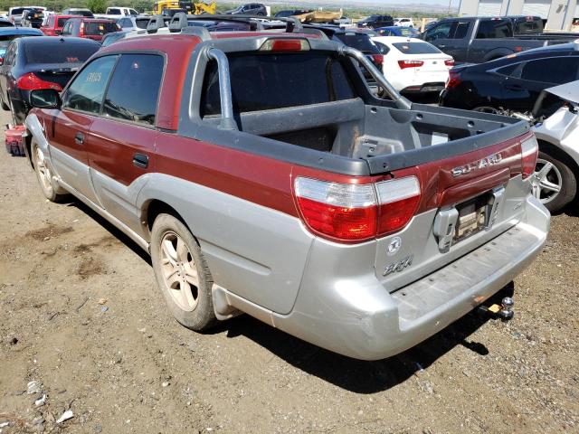 4S4BT62C337114544 - 2003 SUBARU BAJA SPORT BURGUNDY photo 3