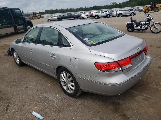 KMHFC46F97A144845 - 2007 HYUNDAI AZERA SE SILVER photo 3