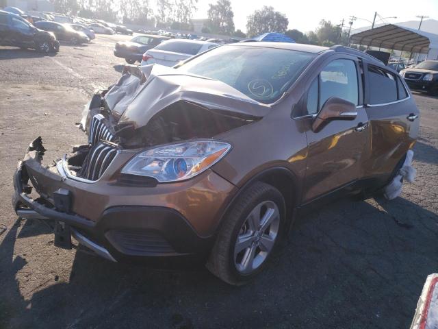 KL4CJASB8GB630212 - 2016 BUICK ENCORE BROWN photo 2