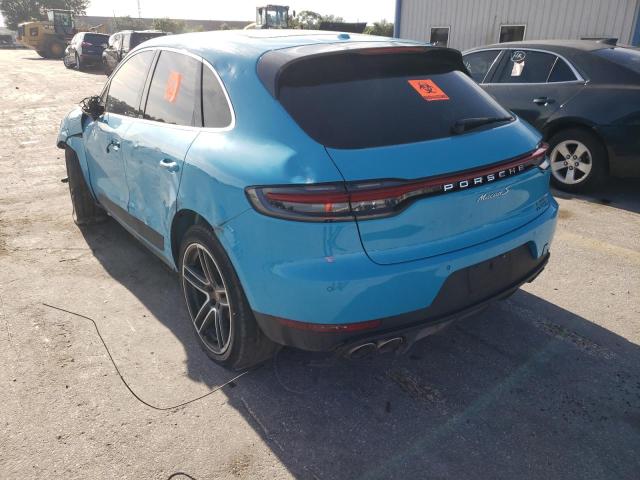 WP1AB2A51LLB33887 - 2020 PORSCHE MACAN S TURQUOISE photo 3