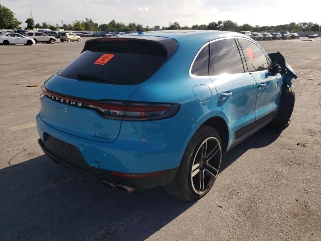 WP1AB2A51LLB33887 - 2020 PORSCHE MACAN S TURQUOISE photo 4